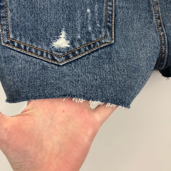 Free People Distressed Sofia High Rise Shorts NWT Size 25 Byron Bay - Picture 11 of 13